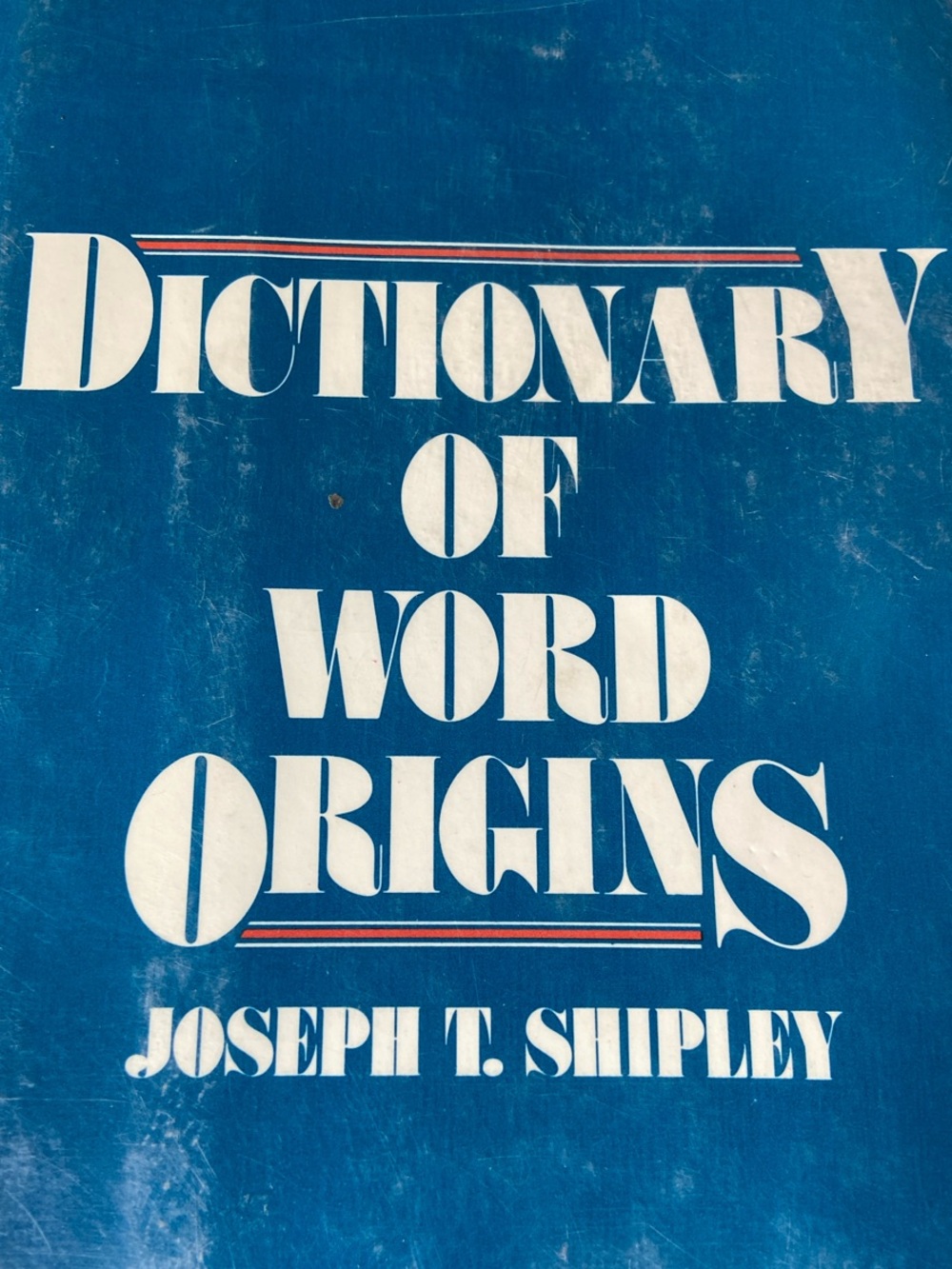 Vintage Dictionary of Word Origins Reference book where words blue white red hc
